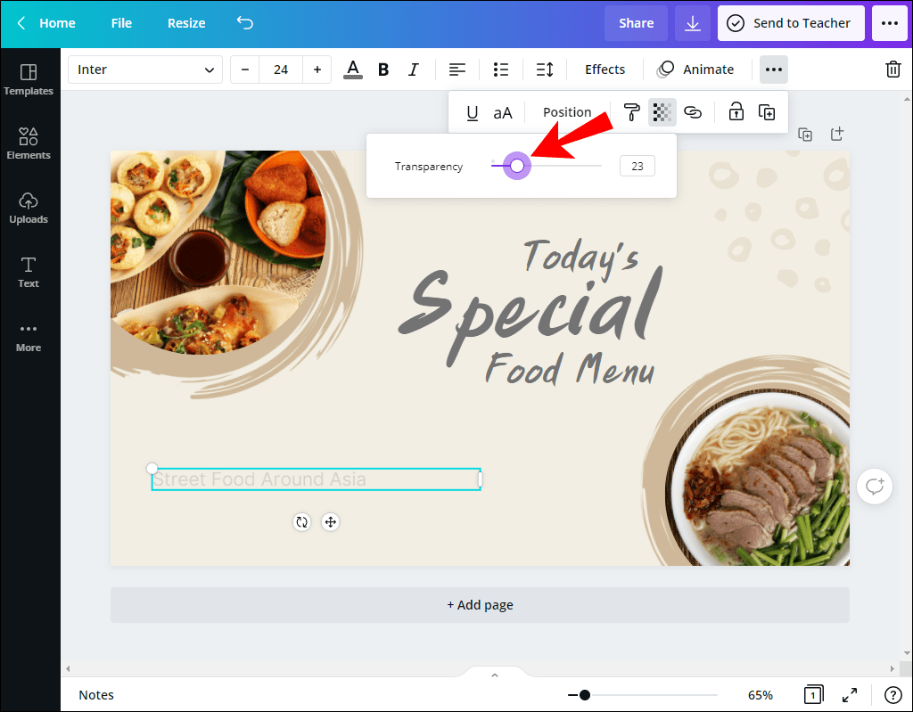 2 61 كيفية جعل الخلفية شفافة في Canva
