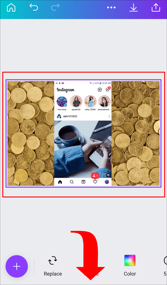 كيفية عمل خلفية متدرجة الألوان في Canva 20 4 8.png6398e68cd15a6 كيفية عمل خلفية متدرجة الألوان في Canva