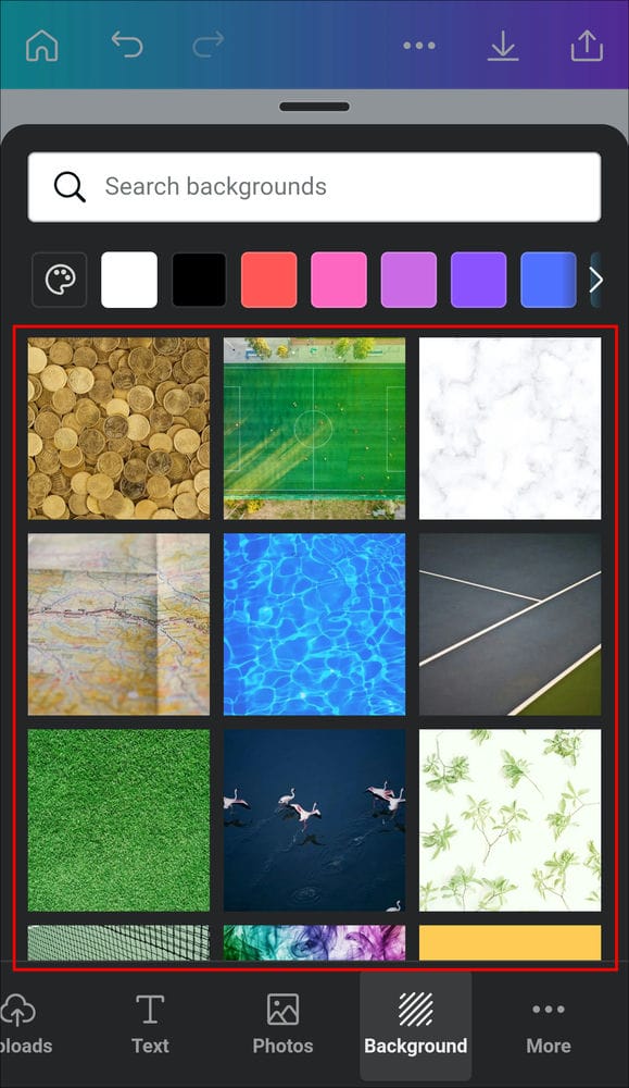 كيفية عمل خلفية متدرجة الألوان في Canva 19 5 كيفية عمل خلفية متدرجة الألوان في Canva