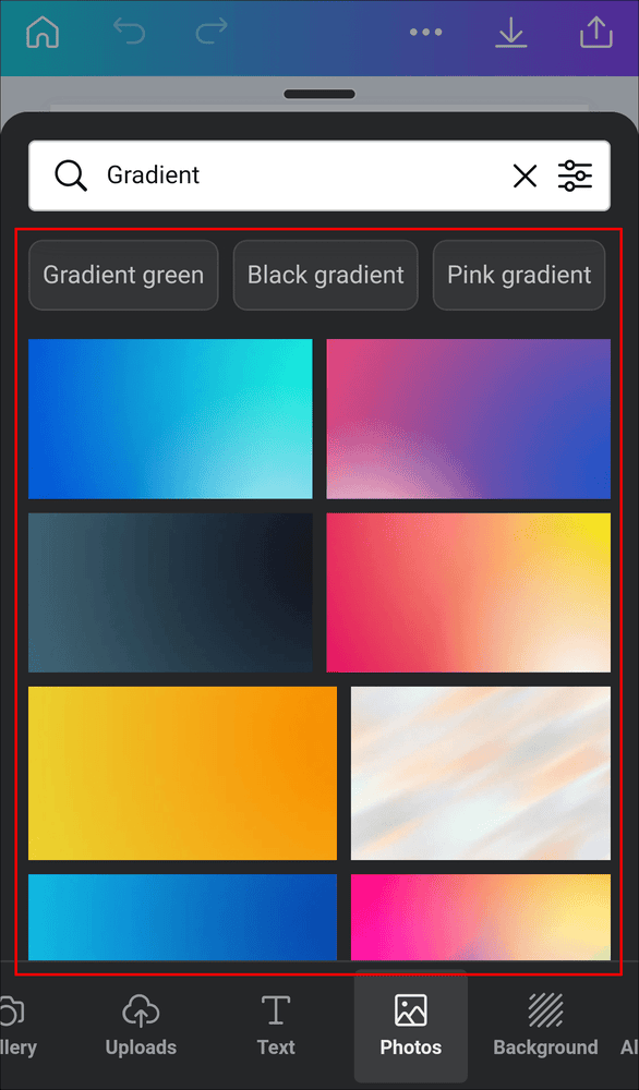 كيفية عمل خلفية متدرجة الألوان في Canva 57 8.png6398e6a7e5bfe كيفية عمل خلفية متدرجة الألوان في Canva