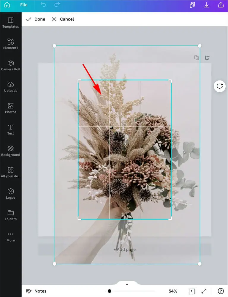 How to Fill a Shape With an Image in Canva on an iPad 2 كيفية ملء خلفية تصميم بصورة في Canva