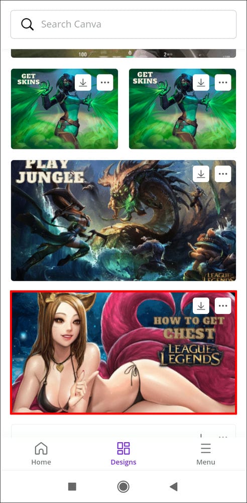 كيفية تغيير الأبعاد في Canva 13 Screenshot 2021 05 13 08 56 35 070 com.canva .editor كيفية تغيير الأبعاد في Canva