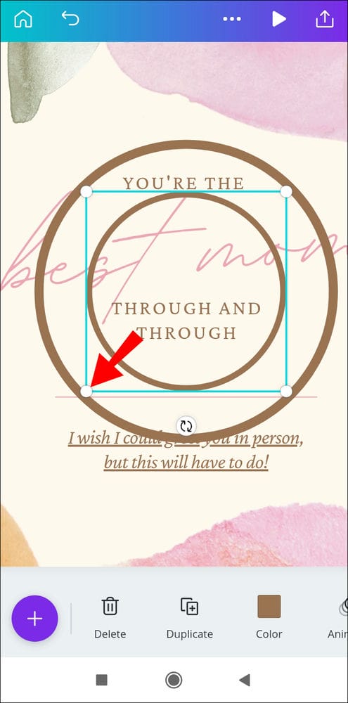 كيفية عمل النص المنحني في Canva 14 Screenshot 2021 05 19 00 22 19 790 com.canva .editor كيفية عمل النص المنحني في Canva