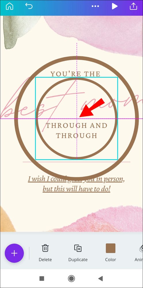 كيفية عمل النص المنحني في Canva 15 Screenshot 2021 05 19 00 22 57 298 com.canva .editor كيفية عمل النص المنحني في Canva