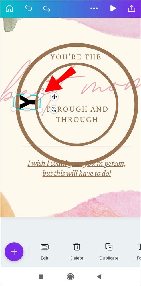 كيفية عمل النص المنحني في Canva 18 Screenshot 2021 05 19 00 27 32 027 com.canva .editor كيفية عمل النص المنحني في Canva