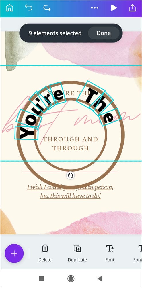 كيفية عمل النص المنحني في Canva 20 Screenshot 2021 05 19 00 39 34 947 com.canva .editor كيفية عمل النص المنحني في Canva