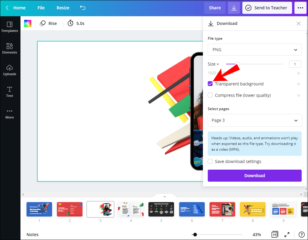 Screenshot 5 35 كيفية جعل الخلفية شفافة في Canva