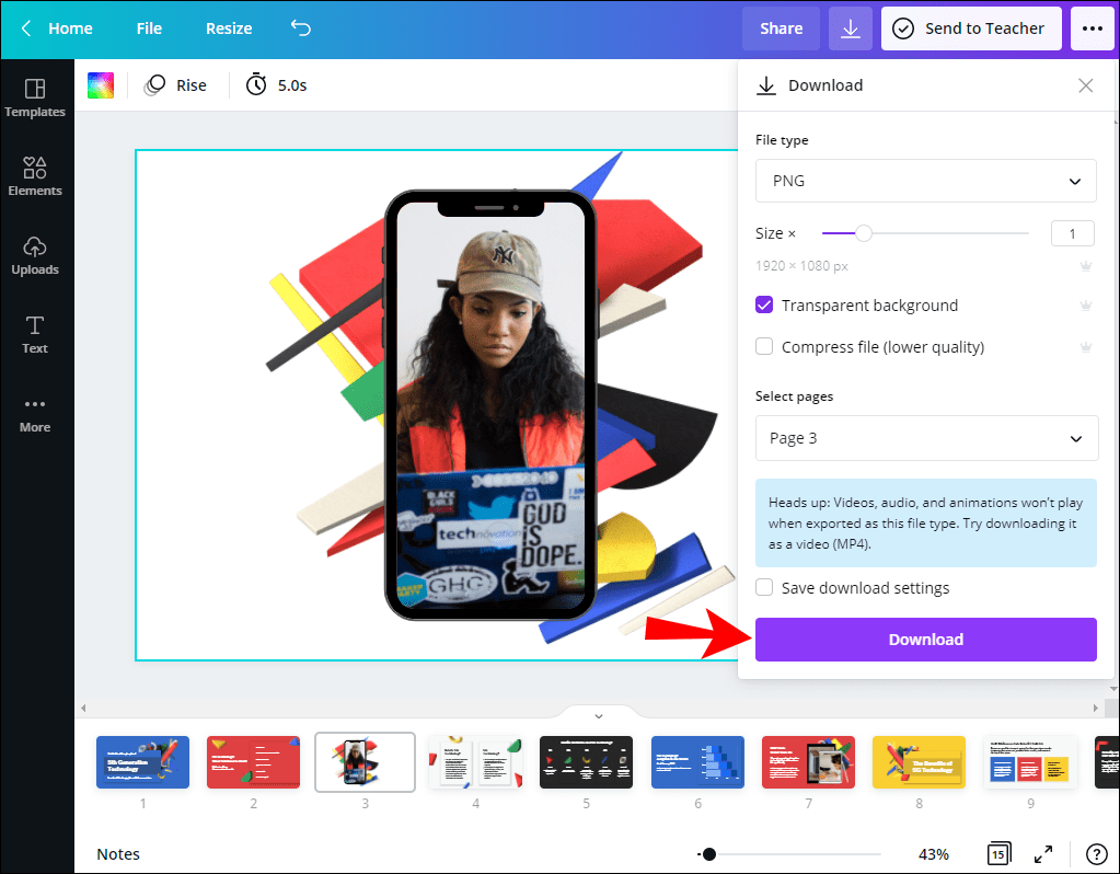 Screenshot 6 28 كيفية جعل الخلفية شفافة في Canva