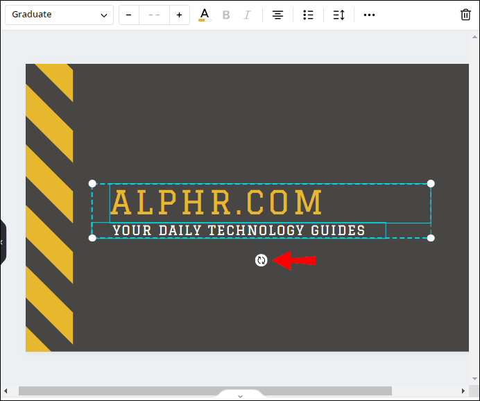 كيفية عمل النص المنحني في Canva 47 T كيفية عمل النص المنحني في Canva