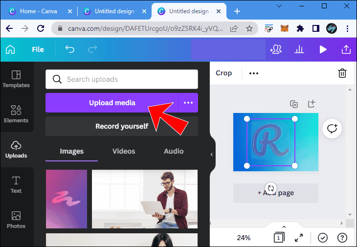 كيفية عمل خلفية متدرجة الألوان في Canva 46 ca8 كيفية عمل خلفية متدرجة الألوان في Canva