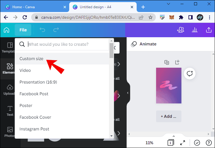 كيفية عمل خلفية متدرجة الألوان في Canva 39 can1 and half كيفية عمل خلفية متدرجة الألوان في Canva