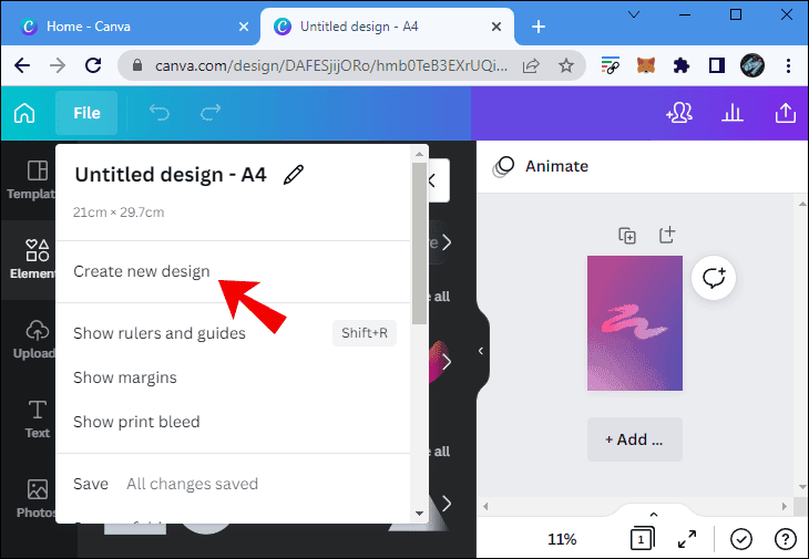 كيفية عمل خلفية متدرجة الألوان في Canva 38 can1 كيفية عمل خلفية متدرجة الألوان في Canva