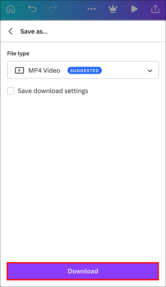 dl iphone كيفية إزالة الصوت من الفيديو في Canva