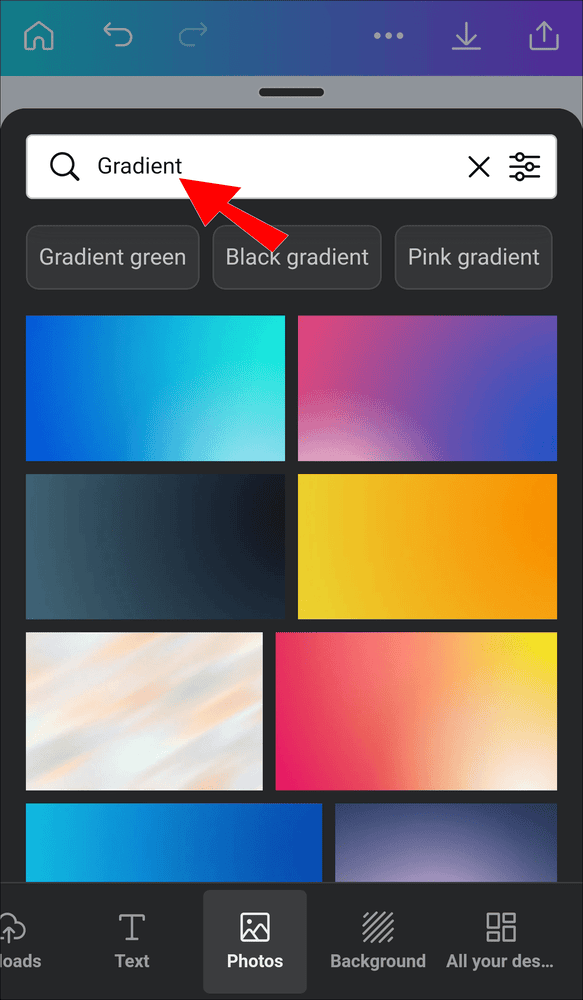كيفية عمل خلفية متدرجة الألوان في Canva 97 final1 3 كيفية عمل خلفية متدرجة الألوان في Canva