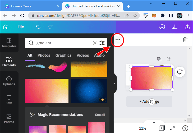 كيفية عمل خلفية متدرجة الألوان في Canva 11 final11 كيفية عمل خلفية متدرجة الألوان في Canva