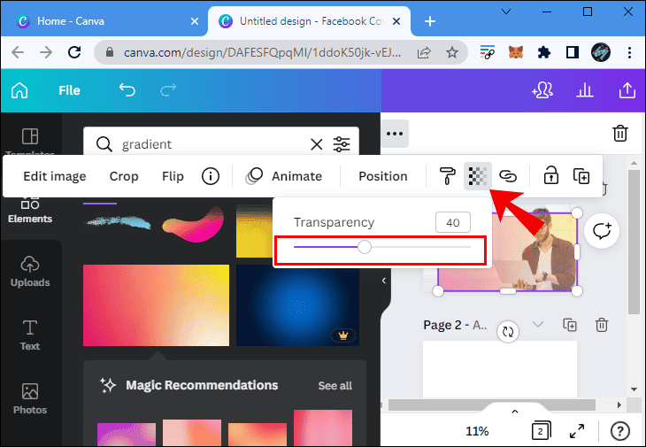 كيفية عمل خلفية متدرجة الألوان في Canva 12 final12 كيفية عمل خلفية متدرجة الألوان في Canva