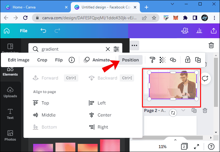 كيفية عمل خلفية متدرجة الألوان في Canva 13 final13 كيفية عمل خلفية متدرجة الألوان في Canva