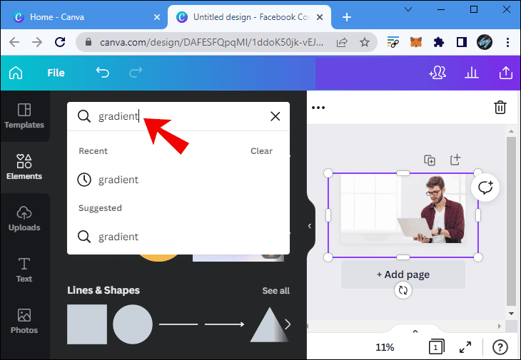 كيفية عمل خلفية متدرجة الألوان في Canva 8 final8 كيفية عمل خلفية متدرجة الألوان في Canva