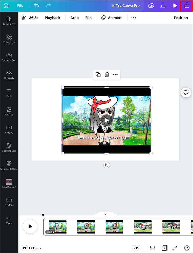 ishare كيفية إزالة الصوت من الفيديو في Canva