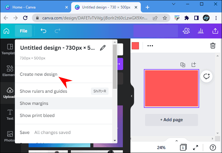 كيفية عمل خلفية متدرجة الألوان في Canva 85 p1 3 كيفية عمل خلفية متدرجة الألوان في Canva
