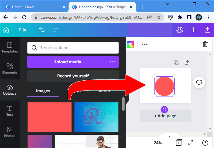 كيفية عمل خلفية متدرجة الألوان في Canva 91 p6 1 كيفية عمل خلفية متدرجة الألوان في Canva
