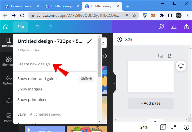 كيفية عمل خلفية متدرجة الألوان في Canva 29 r1 كيفية عمل خلفية متدرجة الألوان في Canva