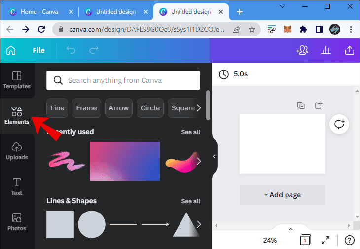 كيفية عمل خلفية متدرجة الألوان في Canva 30 r2 كيفية عمل خلفية متدرجة الألوان في Canva