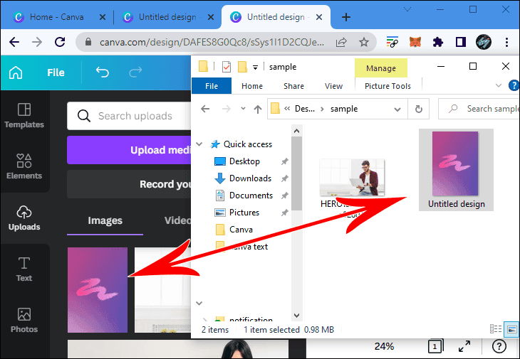 كيفية عمل خلفية متدرجة الألوان في Canva 34 r6 كيفية عمل خلفية متدرجة الألوان في Canva