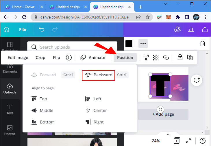 كيفية عمل خلفية متدرجة الألوان في Canva 37 r9 كيفية عمل خلفية متدرجة الألوان في Canva