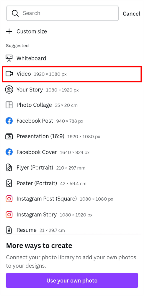 video android كيفية إزالة الصوت من الفيديو في Canva