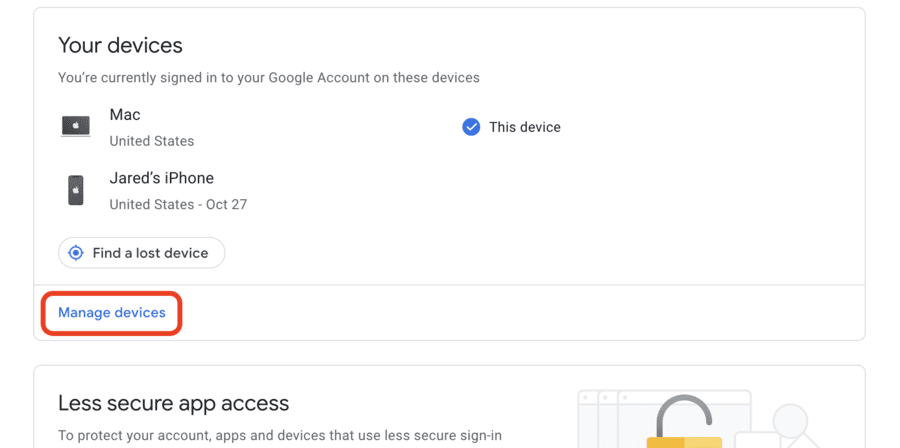 Comment se déconnecter de Gmail: Guide étape par étape 6 manage google devices logged in