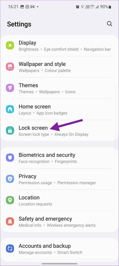 open lock screen menu 1 1 Supprimer Samsung Max sur l'écran de verrouillage pendant le chargement