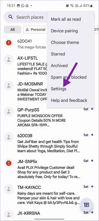 open messages settings 1 Comment Bloquer Message sur iPhone!