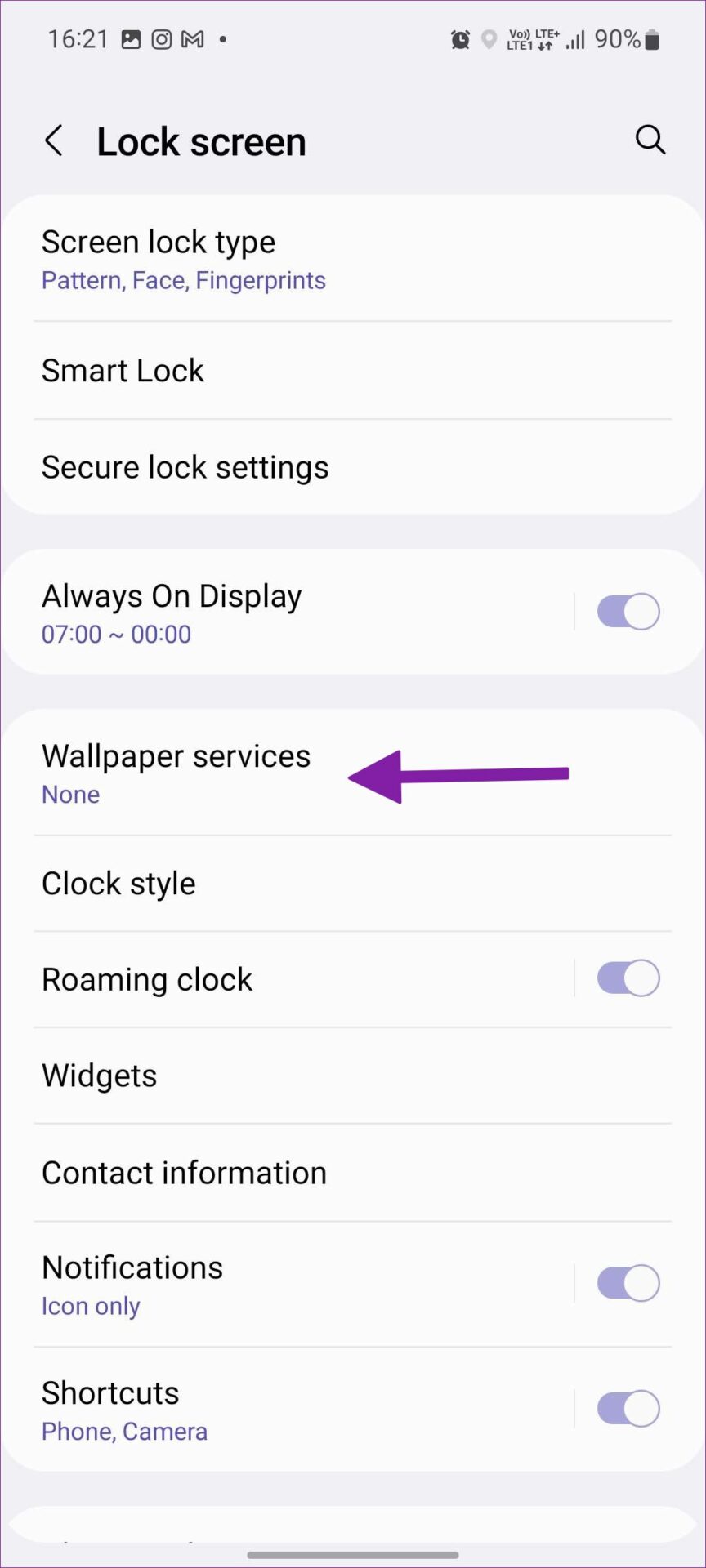 open wallpaper services 1 1 Supprimer Samsung Max sur l'écran de verrouillage pendant le chargement