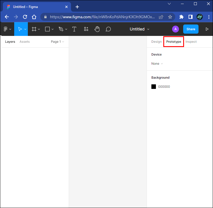 Comment changer la couleur de l'arrière-plan dans Figma 6 prototype1 1 Comment changer la couleur de l'arrière-plan dans Figma