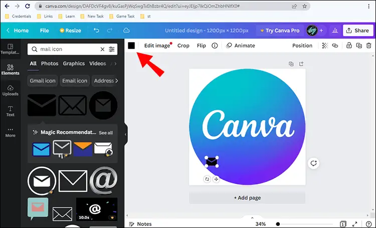 recolor the icon1 1 Comment utiliser Canva pour créer des cartes de visite