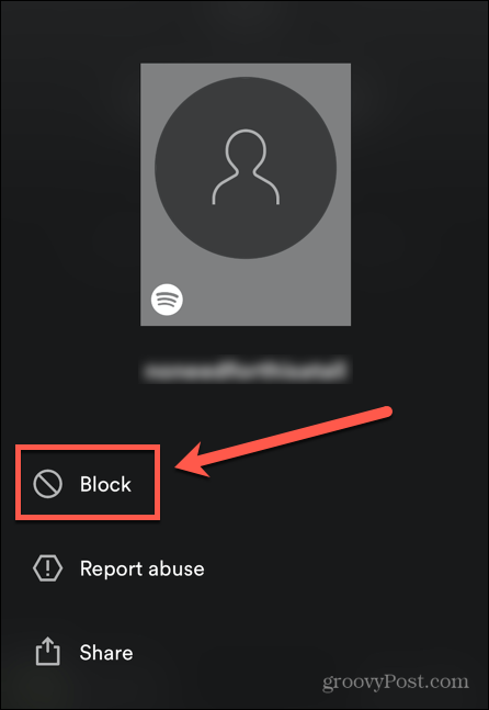 remove followers on spotify mobile