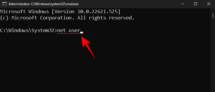 كيفية إعادة تعيين كلمة مرور مسؤول ويندوز 11 باستخدام موجه الأوامر (CMD) 2 reset password with cmd win 11 10 كيفية إعادة تعيين كلمة مرور مسؤول ويندوز 11 باستخدام موجه الأوامر (CMD)
