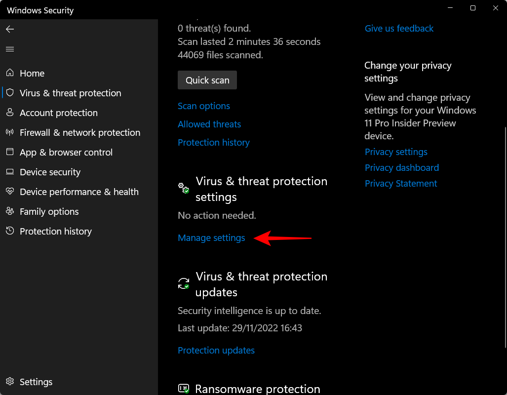طرق إيقاف تشغيل الحماية من الفيروسات Defender في أمان ويندوز 3 rurn off antivirus win 11 3 طرق إيقاف تشغيل الحماية من الفيروسات Defender في أمان ويندوز