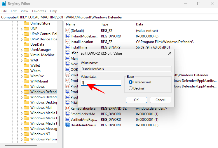 طرق إيقاف تشغيل الحماية من الفيروسات Defender في أمان ويندوز 32 rurn off antivirus win 11 41 طرق إيقاف تشغيل الحماية من الفيروسات Defender في أمان ويندوز