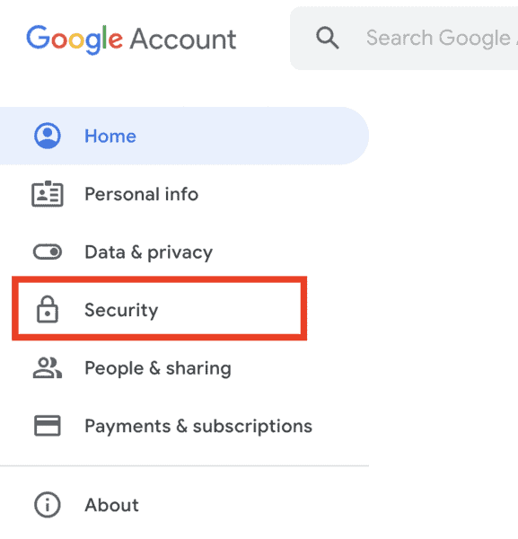 Comment se déconnecter de Gmail: Guide étape par étape 5 security page on Google accounts