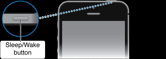 طريقة إنشاء مفتاح الاسترداد آيفون من أجل استعادة حساب Apple 4 sleep-wake-button.png