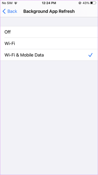 ما هو تطبيق الخلفية تحديث iphone ipad 4