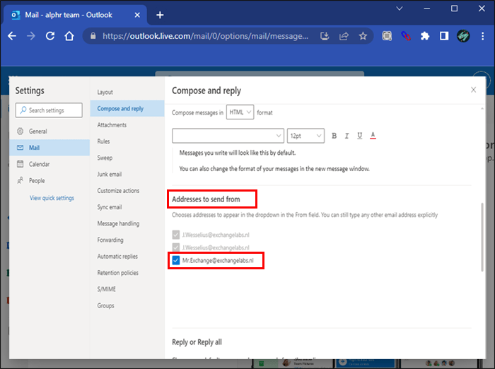 كيفية تغيير البريد الالكتروني في Outlook 26 yy1 كيفية تغيير البريد الالكتروني في Outlook