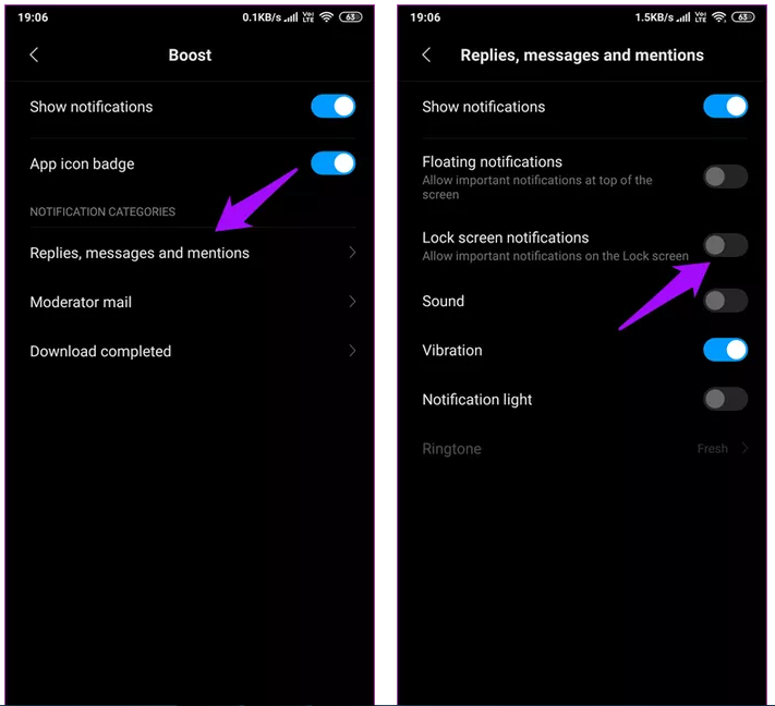 إصلاح مشكلة عدم ظهور الإشعارات في جوالات شاومي 3 عدم ظهور الإشعارات في جوالات شاومي