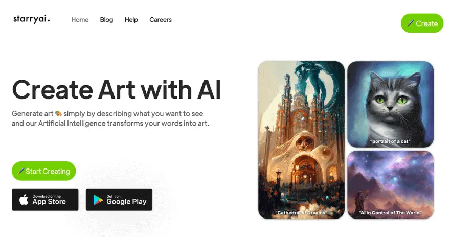 StarryAI Top AI Drawing Websites: Converting Words to Paintings