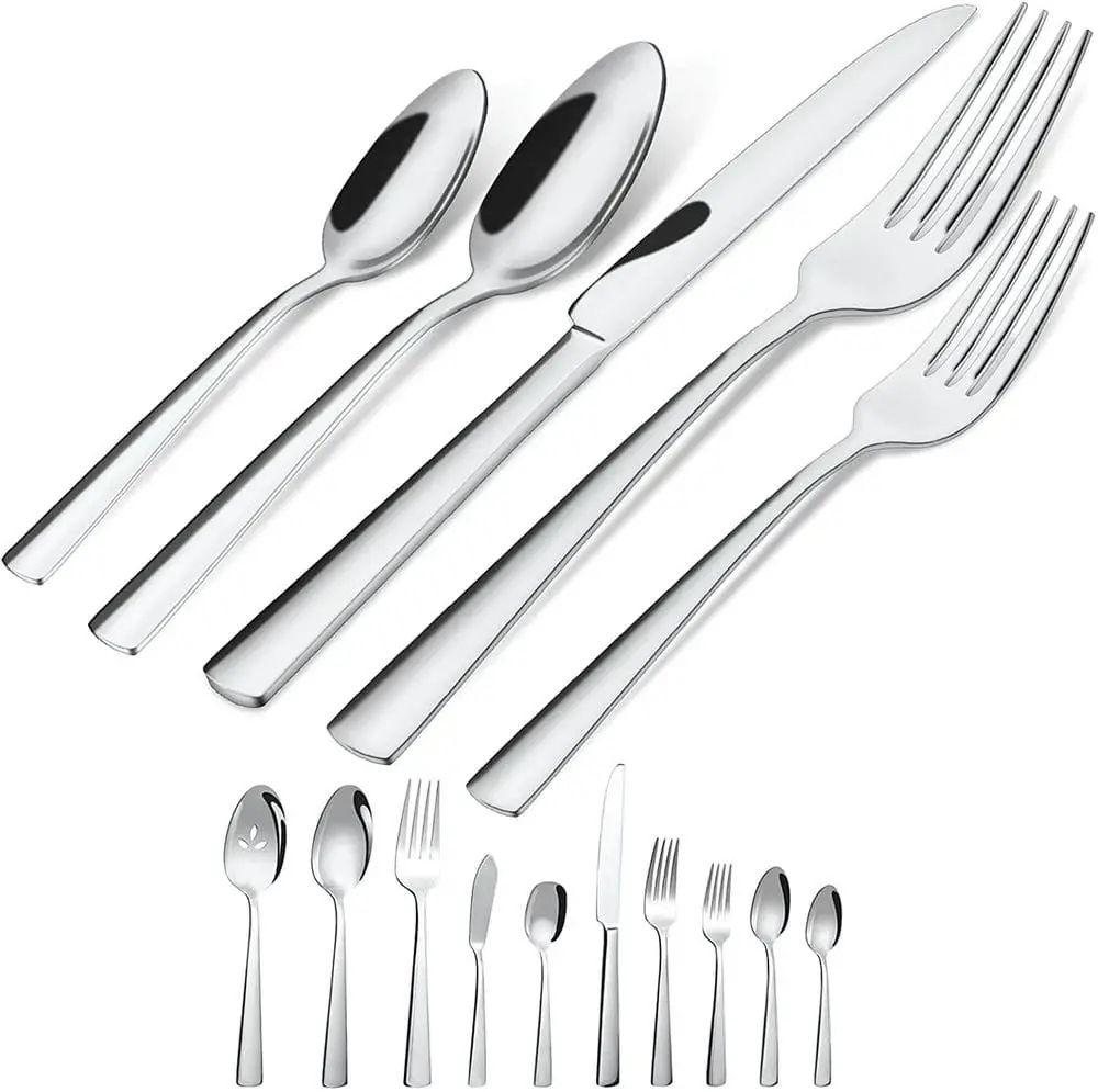 45-Piece Silverware Flatware Cutlery Set Service for 8