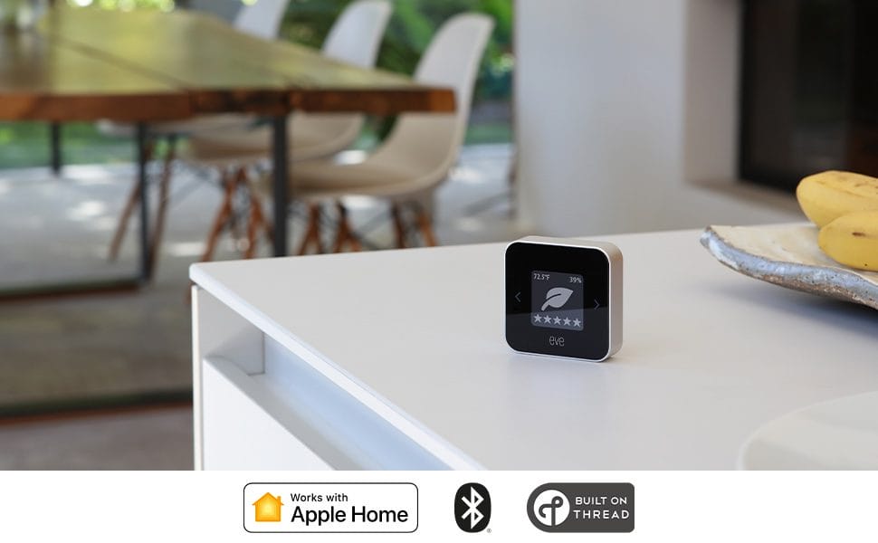 Eve Room Indoor air quality sensor أفضل ملحقات Apple HomeKit في عام 2023