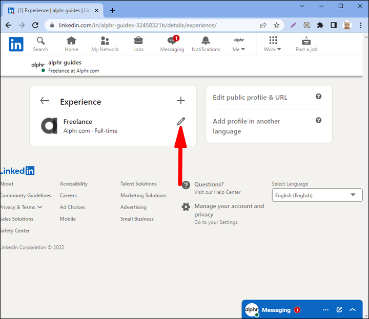 Linkedin CV Ekleme: Nasıl yayınlayabilirsiniz? 6 Bu işin sağındaki "Kalem" simgesinin üzerine imlecinizi yerleştirin ve tıklayın.