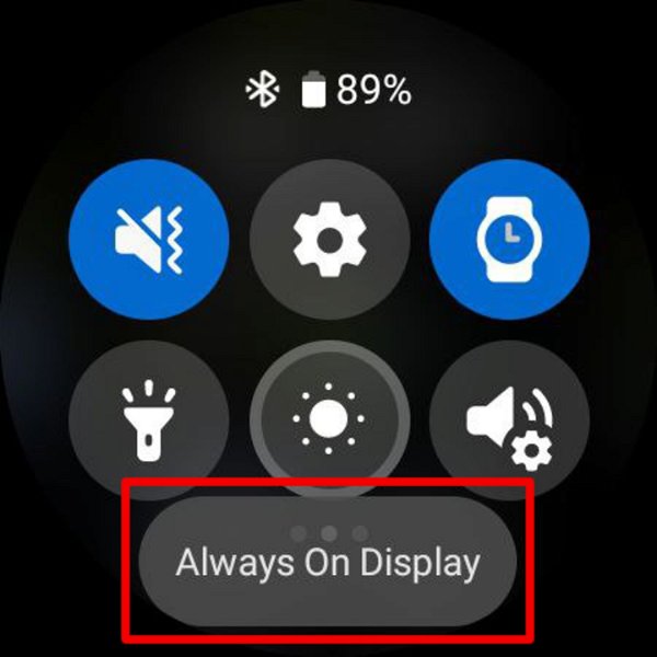 Activate Always On Display mode